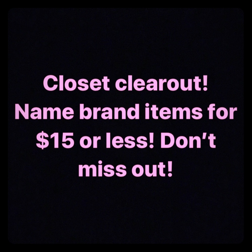 Closet clearout